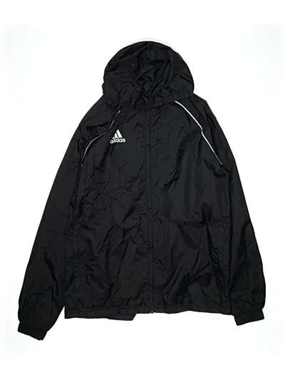 Pre-owned Adidas Originals Kids' Windbreaker Jacket In Black