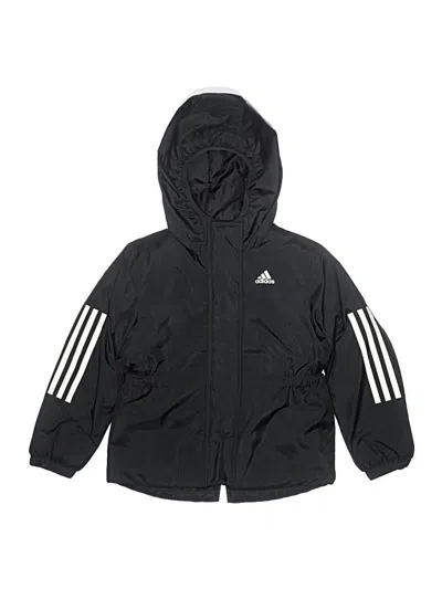 Pre-owned Adidas Originals Kids' Windbreaker Jacket In Black