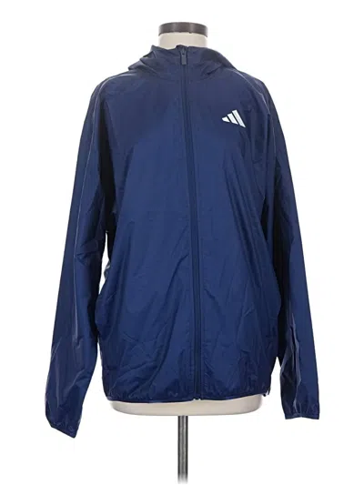Adidas Originals Windbreaker Jacket In Blue