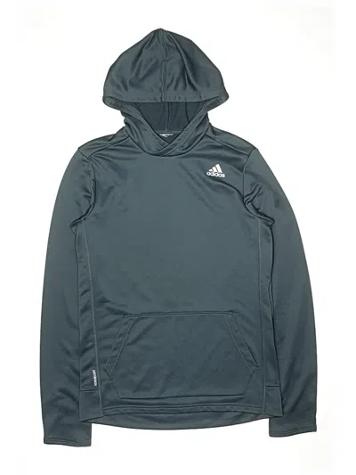 Pre-owned Adidas Originals Kids' Windbreaker Jacket In Teal