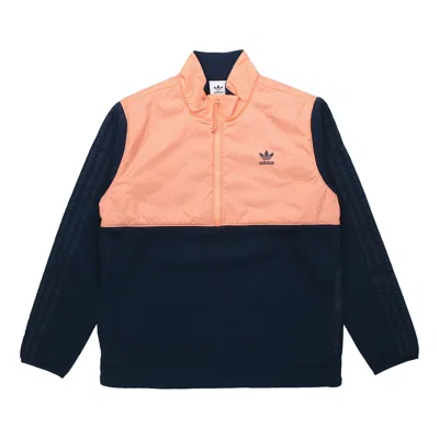 Adidas Originals Winterised Half Zip Jacket For Men Navy In Multi