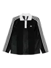 Adidas Originals Winterised Soccer Polo Top In Black