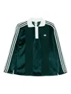 Adidas Originals Winterised Soccer Polo Top In Green