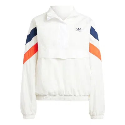 Adidas Originals (wmns) Adidas 1/2 Zip Windbreaker Asia Sizing 'white'