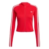 Adidas Originals (wmns) Adidas 3-striped Slim Knit Track Top 'red'