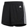 Adidas Originals (wmns) Adidas 3-stripes 5-inch Mesh Shorts 'black White'