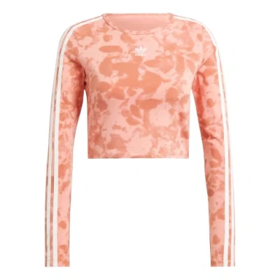 Adidas Originals (wmns) Adidas 3-stripes Crop Top Asia Sizing 'wonder Clay Magic Earth' In Multi