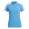 Adidas Originals (wmns) Adidas 3-stripes Mock Neck T-shirt 'blue White'