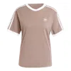 Adidas Originals (wmns) Adidas 3-stripes T-shirt 'brown' In Multi