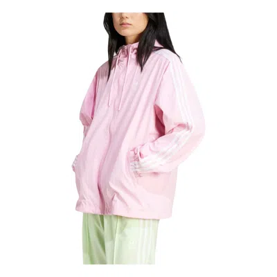 Adidas Originals (wmns) Adidas 3-stripes Windbreaker Jacket 'true Pink'