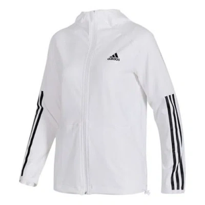 Adidas Originals (wmns) Adidas 3s Fz Hoodie Training Hooded Jacket White