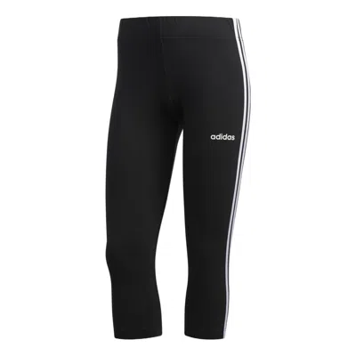 Adidas Originals (wmns) Adidas 3-stripes 3/4 Tights Asia Sizing 'black White'