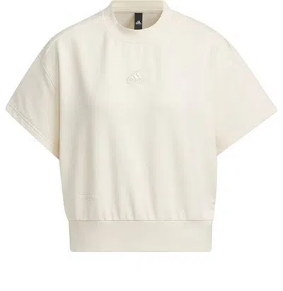 Adidas Originals (wmns) Adidas 5 Miles Lounge T-shirt Asia Sizing 'beige' In Neutral