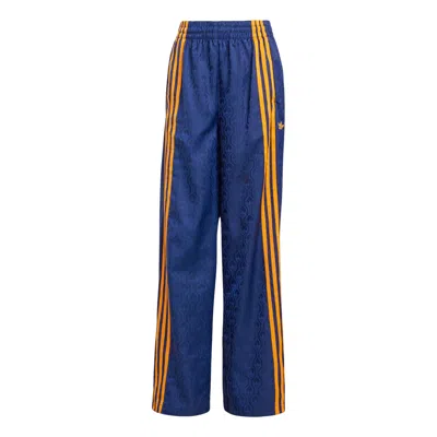Adidas Originals (wmns) Adidas 70s Wide Leg Pants Asia Sizing 'night Indigo' In Blue