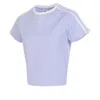 Adidas Originals (wmns) Adidas Adicolor 3-stripes Cali T-shirt Asia Sizing 'purple White'