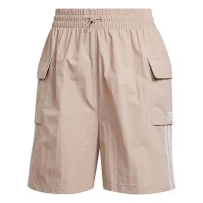 Adidas Originals (wmns) Adidas Adicolor Cargo Shorts 'brown' In Multi