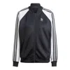 Adidas Originals (wmns) Adidas Adicolor Classics Oversized Sst Track Jacket 'black White' In Blue