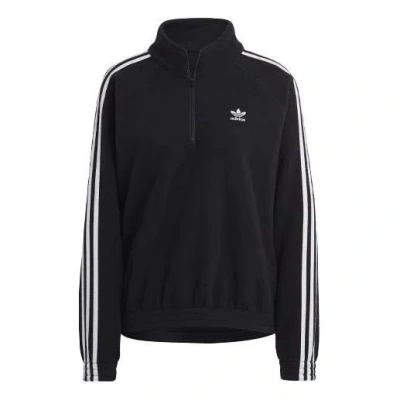 Adidas Originals (wmns) Adidas Adicolor Classics Polar Fleece Half-zip Sweatshirt 'black'