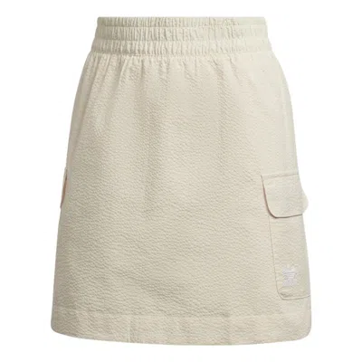 Adidas Originals (wmns) Adidas Adicolor Classics Poplin Skirt 'white' In Neutral
