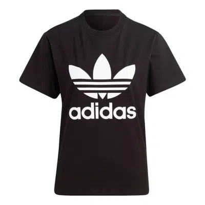 Adidas Originals Womens  Trefoil T-shirt In Black