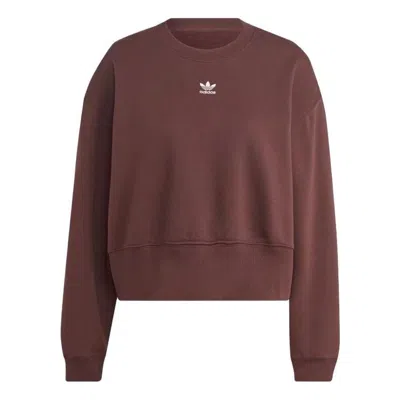 Adidas Originals (wmns) Adidas Adicolor Essentials Crew Sweatshirt 'brown'