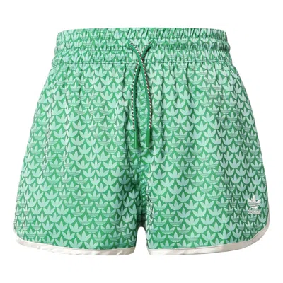 Adidas Originals (wmns) Adidas Adicolor High Waist Monogram Short 'green'