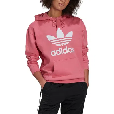 Adidas Originals (wmns) Adidas Adicolor Trefoil Hoodie 'pink'