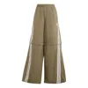 Adidas Originals Womens  Oversized Zip-off Track Pants In Green
