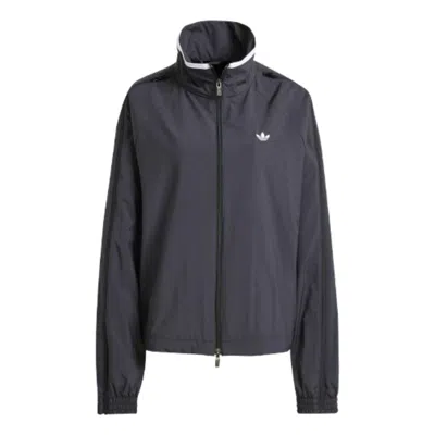 Adidas Originals (wmns) Adidas Adilenium Season 3 Zip Track Top 'black White' In Multi