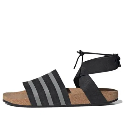 Adidas Originals (wmns) Adidas Adilette Ankle Wrap 'black Grey'