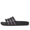 Adidas Originals (wmns) Adidas Adilette Aqua 'black Purple' In Multi
