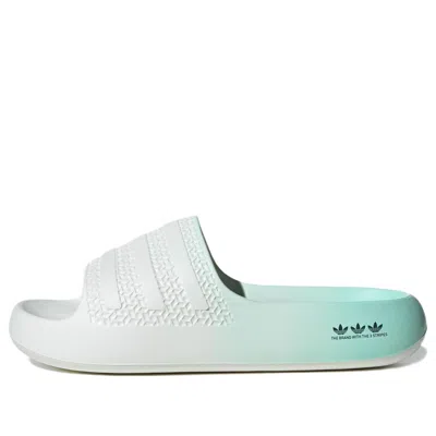 Adidas Originals Womens  Adilette Ayoon In Clear Mint/collegiate Navy/white Tint