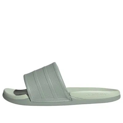 Adidas Originals (wmns) Adidas Adilette Comfort 2.0 Slides 'wonder Sage' In Green