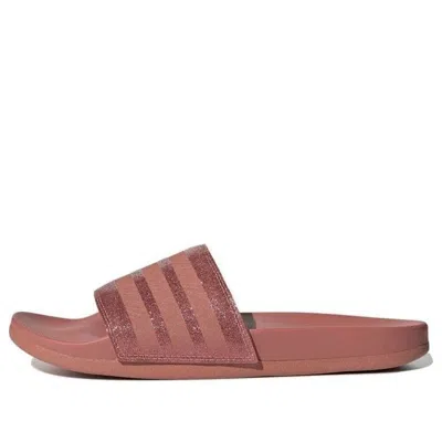 Adidas Originals (wmns) Adidas Adilette Comfort Slides 'bandage Shimmer - Raw Pink'