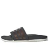 Adidas Originals (wmns) Adidas Adilette Comfort Slides 'stripes Shimmer - Copper Metallic' In Multi