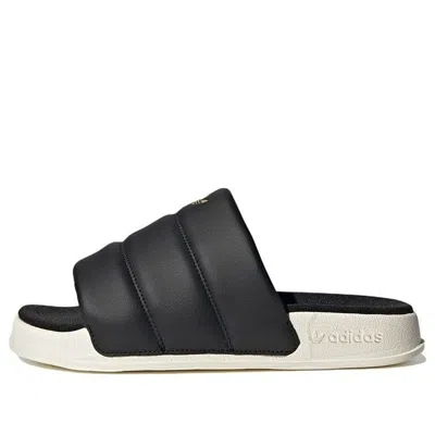 Adidas Originals (wmns) Adidas Adilette Essential Slides 'black Off White'