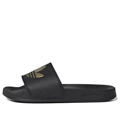 Adidas Originals (wmns) Adidas Adilette Lite Slide 'black Matte Gold'