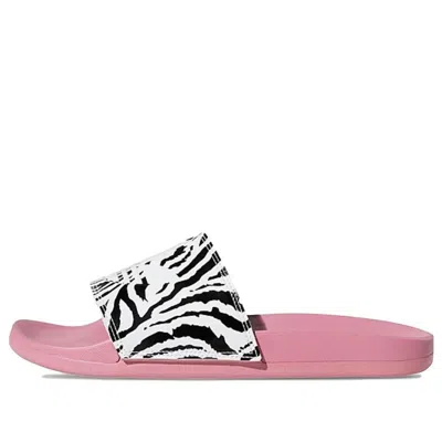 Adidas Originals (wmns) Adidas Adilette Lite Slide 'rose Tone Zebra' In Multi