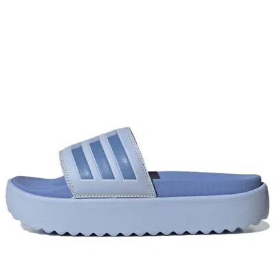 Adidas Originals (wmns) Adidas Adilette Platform Slide 'blue Dawn'