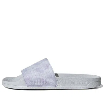 Adidas Originals (wmns) Adidas Adilette Shower 'purple Grey' In Gray