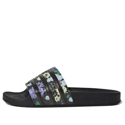 Adidas Originals (wmns) Adidas Adilette Slide 'black Floral'