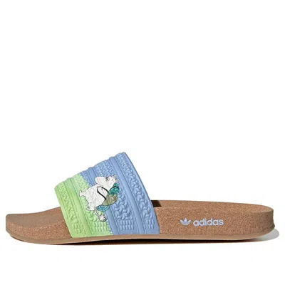 Adidas Originals (wmns) Adidas Adilette X Moomin Cork Slide 'blue Fusion Gum'