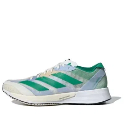 Adidas Originals (wmns) Adidas Adizero Adios 7 'white Tint Court Green' In Multi