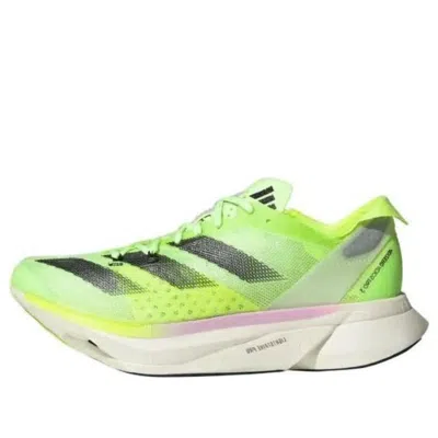 Adidas Originals (wmns) Adidas Adizero Adios Pro 3 'aurora Black Zero Metalic Lucid Lemon' In Green