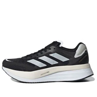 Adidas Originals (wmns) Adidas Adizero Boston 10 'black White' In Multi