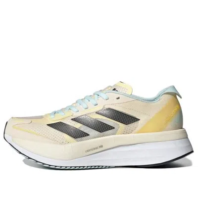 Adidas Originals (wmns) Adidas Adizero Boston 11 'ecru Tint Night Metallic' In Brown
