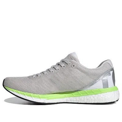 Adidas Originals (wmns) Adidas Adizero Boston 8 'grey White Green' In Gray