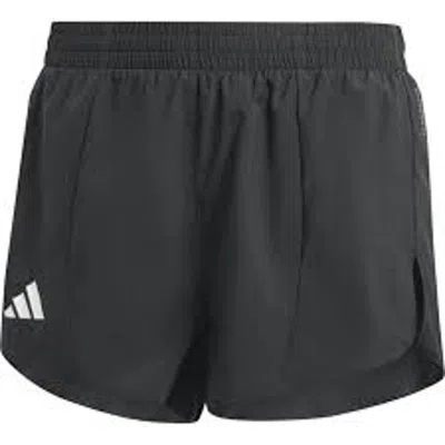 Adidas Originals (wmns) Adidas Adizero Essentials Running Shorts 'black' In Gray