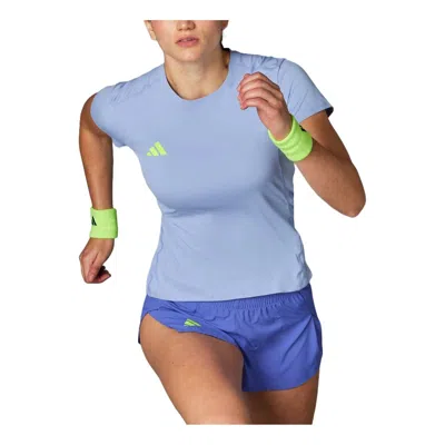 Adidas Originals (wmns) Adidas Adizero Essentials Running T-shirt 'blue Spark'