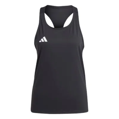Adidas Originals (wmns) Adidas Adizero Essentials Running Tank Top 'black' In Blue